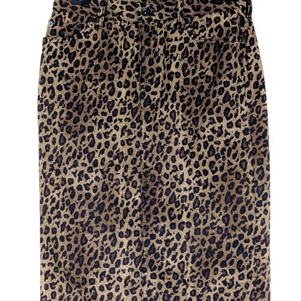 Ralph Lauren/Lauren Jeans Co. Leopard Jean Skirt